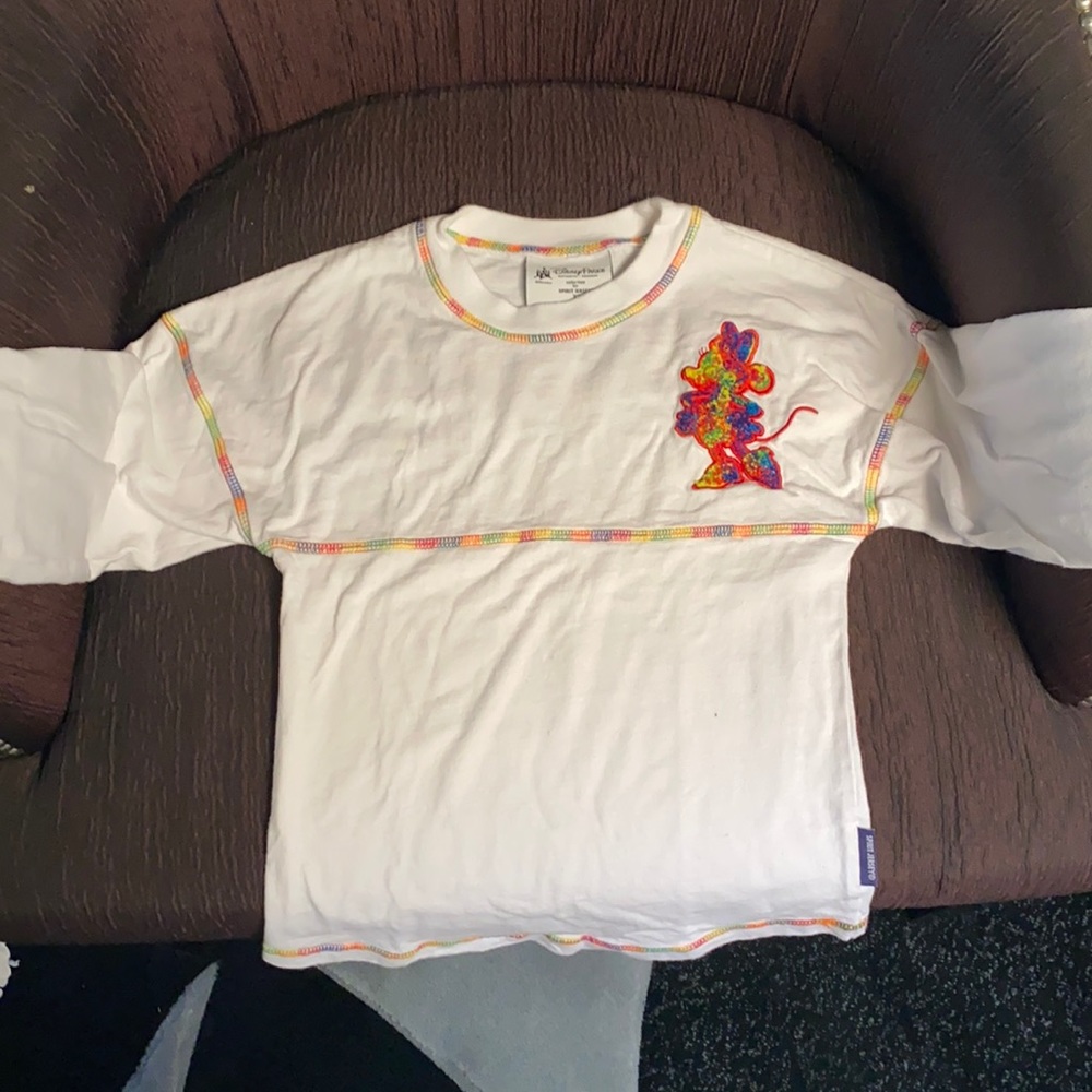 Disney long sleeve rainbow Mickey shirt.